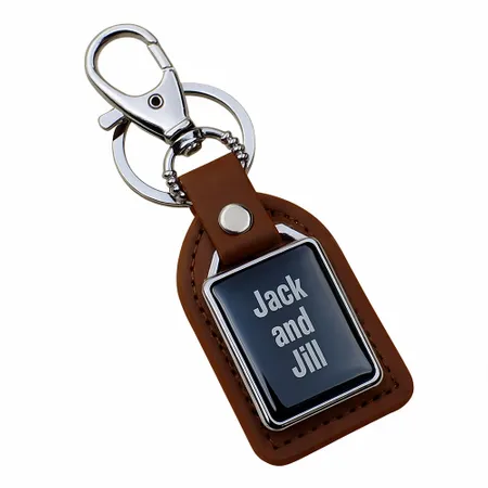 Premium Leather & Metal Keychain - Table Covers Now