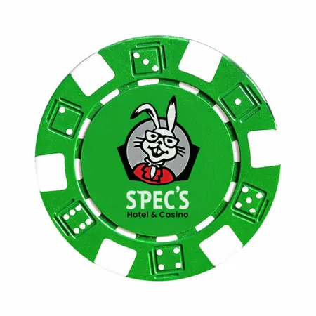 6 Stripe Custom Poker Chips - Table Covers Now