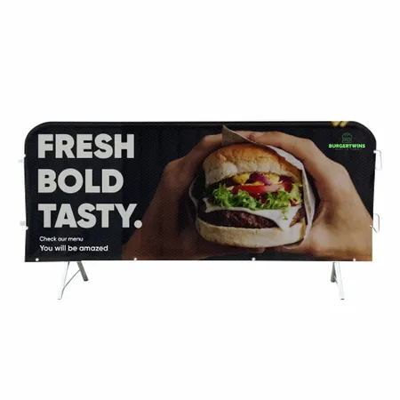 Crowd Barrier Covers - Custom Aprons Now