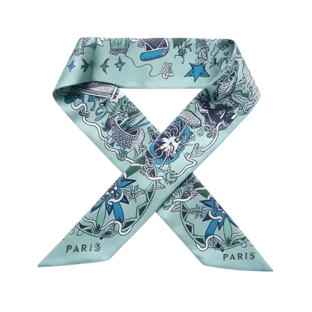 Silk Hair Tie Scarves - Custom Aprons Now