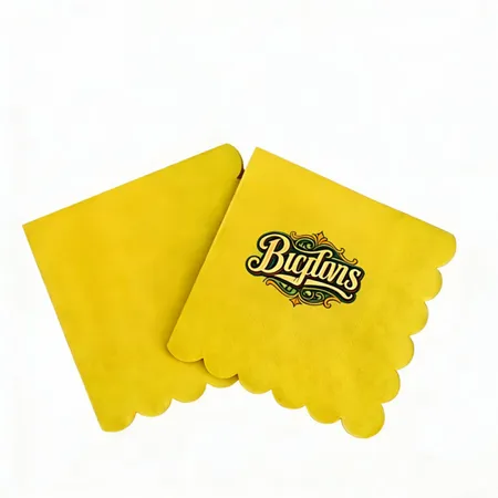 Scallop Beverage Napkins - Custom Aprons Now