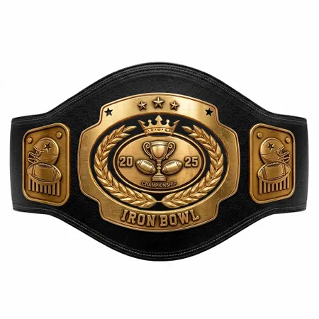 Die Struck Championship Belts - Custom Aprons Now