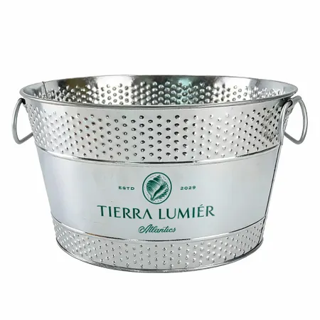 Galvanized Beverage & Ice Buckets - Custom Aprons Now