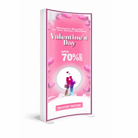 SEG Curved Lit Display - Table Covers Now