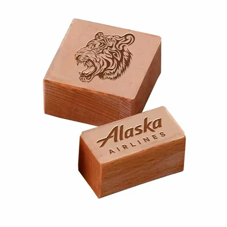 Rectangle Wood Rubber Stamps - Table Covers Now