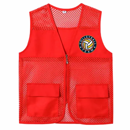 Breathable Mesh Vests with Zippers - Custom Aprons Now