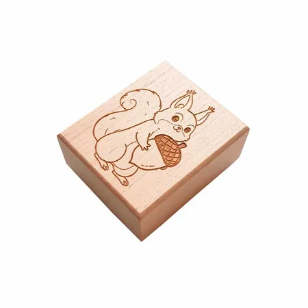 Square Wood Rubber Stamps - Table Covers Now