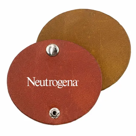Round PU Leather Cable Organizers - Custom Aprons Now