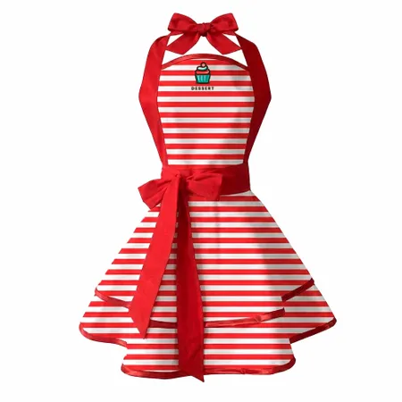 Classic Stripe Double Layer Cotton Aprons - Custom Aprons Now