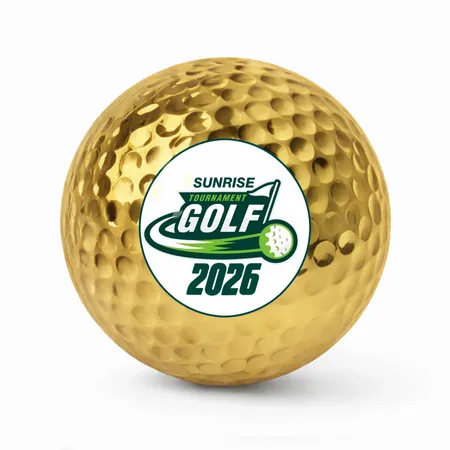 Metallic Golf Balls - Custom Aprons Now