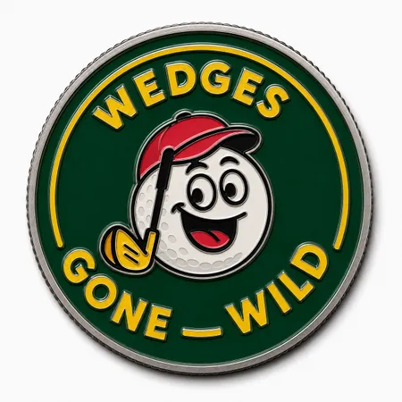 Hard Enamel Golf Ball Markers - Custom Aprons Now