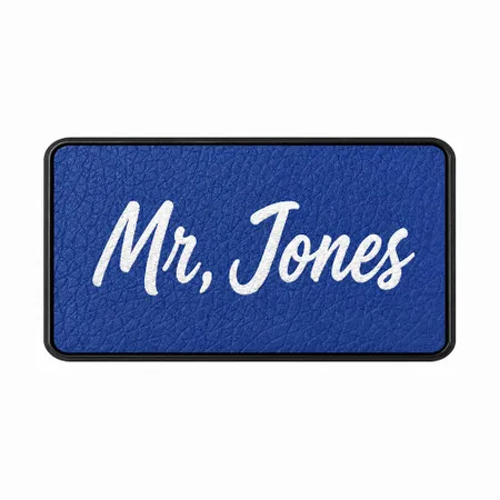 Leather Name Badges - Custom Aprons Now