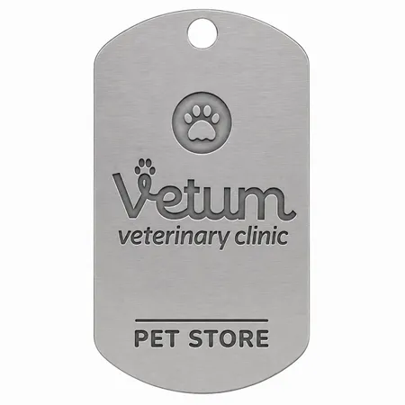 Die Struck Metal Dog Tags - Custom Aprons Now