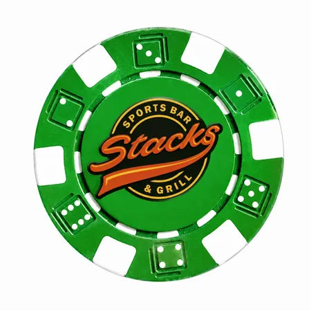 6 Stripe Custom Poker Chips - Table Covers Now