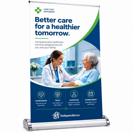 Desktop Roll Up Banner - Table Covers Now