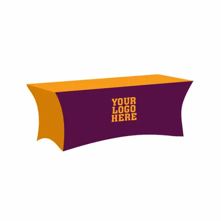 Purple Orange Spandex Table Cover - Table Covers Now