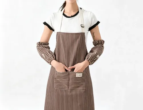 Brown stripes - Custom Aprons Now