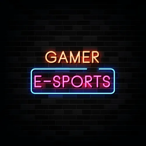 Gamer E-Sport Neon Sign - Custom Aprons Now