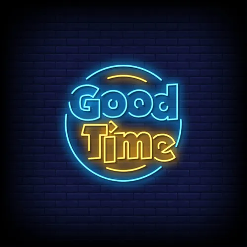 Good Time Neon Sign - Custom Aprons Now