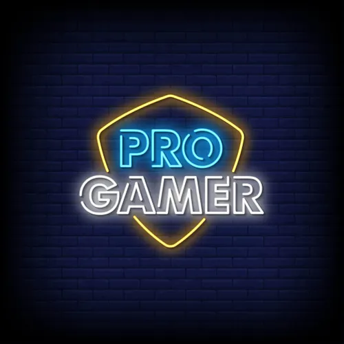 Pro Gamer Neon Sign - Custom Aprons Now
