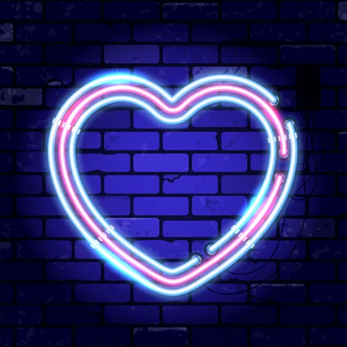 Heart Neon Sign - Custom Aprons Now
