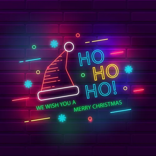 Wishing You a Merry Christmas Neon Sign - Custom Aprons Now