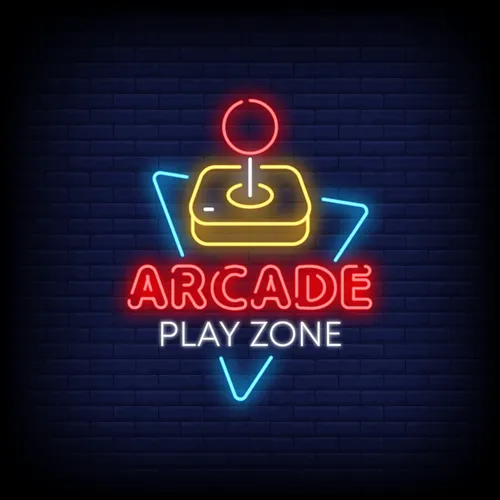 Arcade Play Zone Neon Sign - Custom Aprons Now