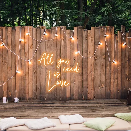 All You Need is Love Neon Sign - Custom Aprons Now