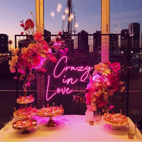 Crazy in Love Neon Sign - Custom Aprons Now
