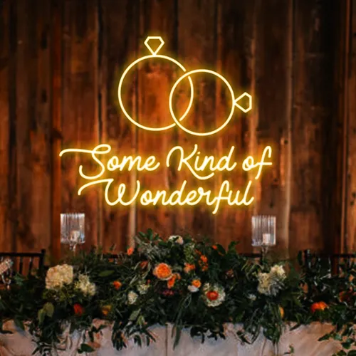 Some Kind Of Wonderful Neon Sign - Custom Aprons Now