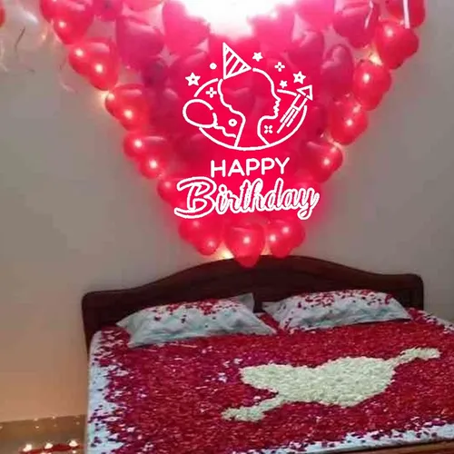 Cute Birthday Art Neon Sign - Custom Aprons Now