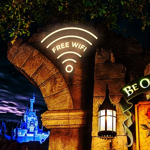 Free Wifi Neon Sign - Custom Aprons Now