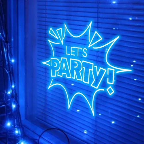 Let’s Party Neon Sign - Custom Aprons Now