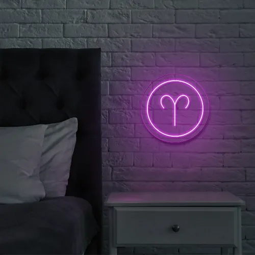 Aries Neon Sign - Custom Aprons Now