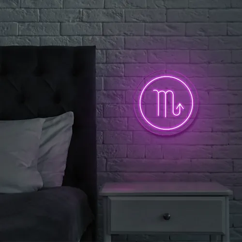 Scorpio Neon Sign - Custom Aprons Now