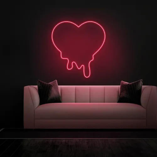 Melting Heart Neon sign - Table Covers Now