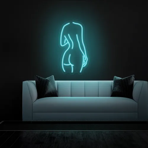 Sexy Silhouette Neon Sign - Custom Aprons Now