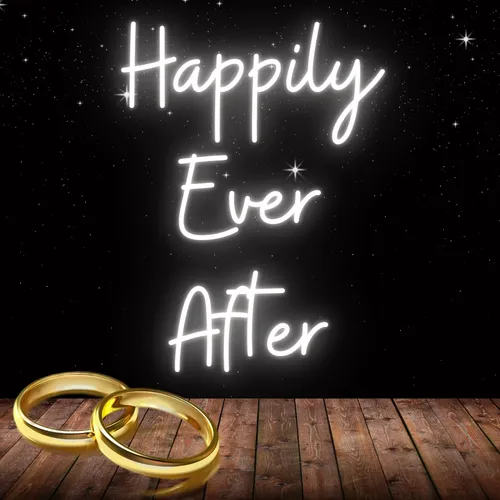Happily Ever After Neon Sign - Custom Aprons Now