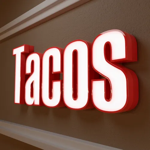 Face Lit Trimpcap Sign - Custom Aprons Now