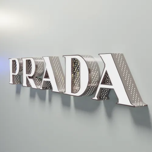 Frontlit Sign With Punch Holes - Custom Aprons Now