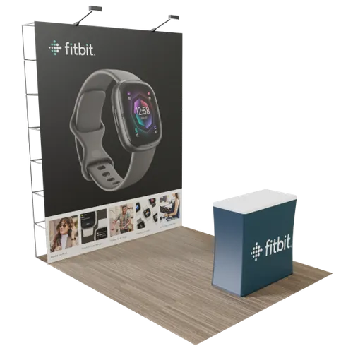 Custom Pop Up Trade Show Display 8' x 8' (ft) - Table Covers Now