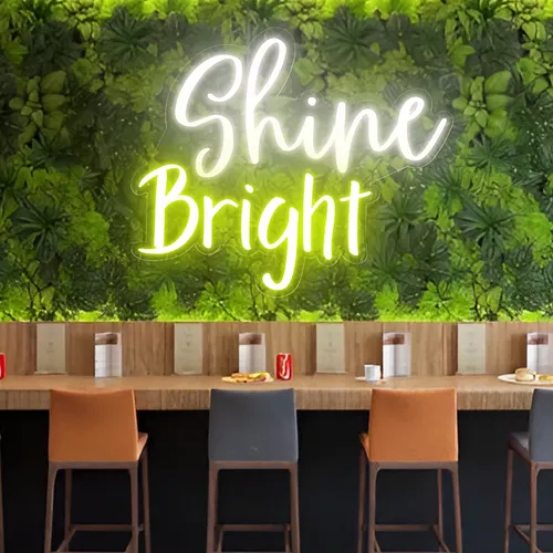 Shine Bright Neon Sign - Custom Aprons Now