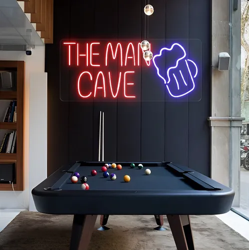The Man Cave Neon Sign - Custom Aprons Now