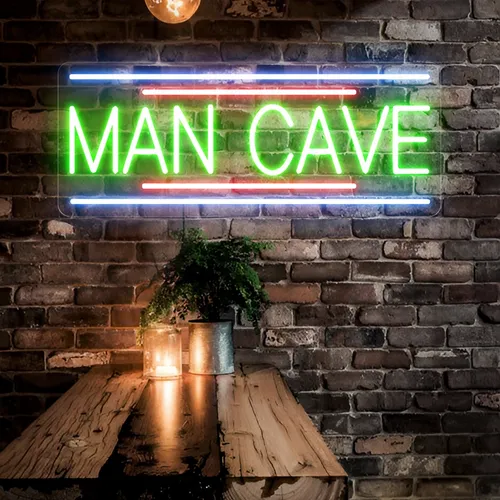 Man Cave Neon Sign - Custom Aprons Now