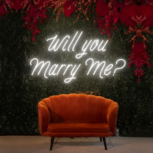Will You Marry Me LED Neon Sign - Custom Aprons Now