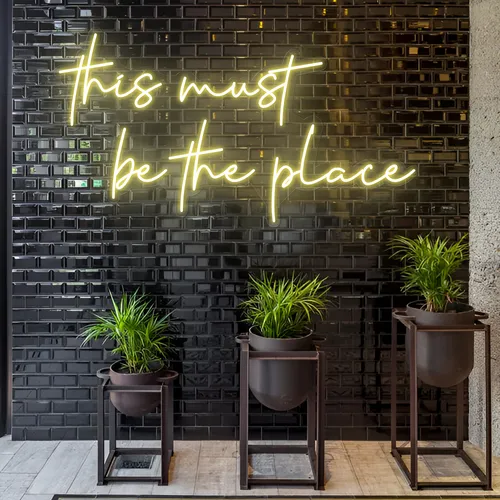 This Must Be The Place LED Neon Sign - Custom Aprons Now
