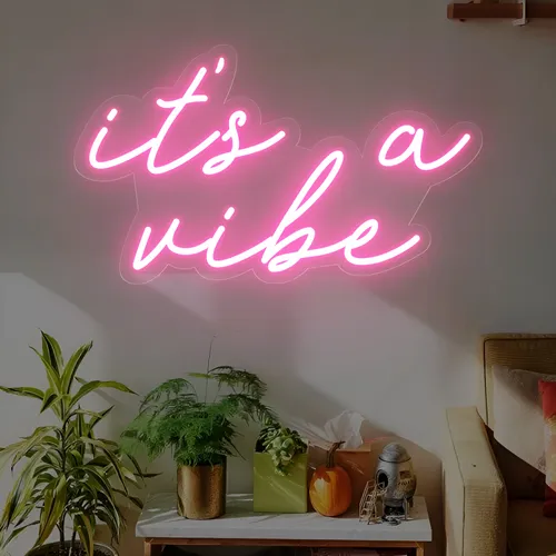 It's a Vibe Neon Sign - Custom Aprons Now