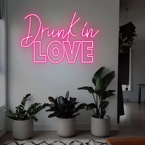 Drunk in Love Neon Sign - Custom Aprons Now