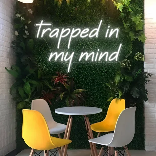 Trapped in my Mind Neon Sign - Custom Aprons Now