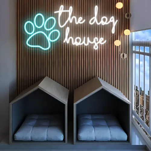 The Dog House Neon Sign - Custom Aprons Now